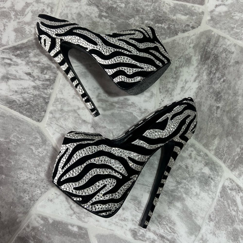 Platform Zebra Pumps - Picture 3 of 4